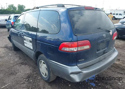 2002 Toyota Sienna Xle из США, поврежденный, VIN 4T3ZF13C32U484679